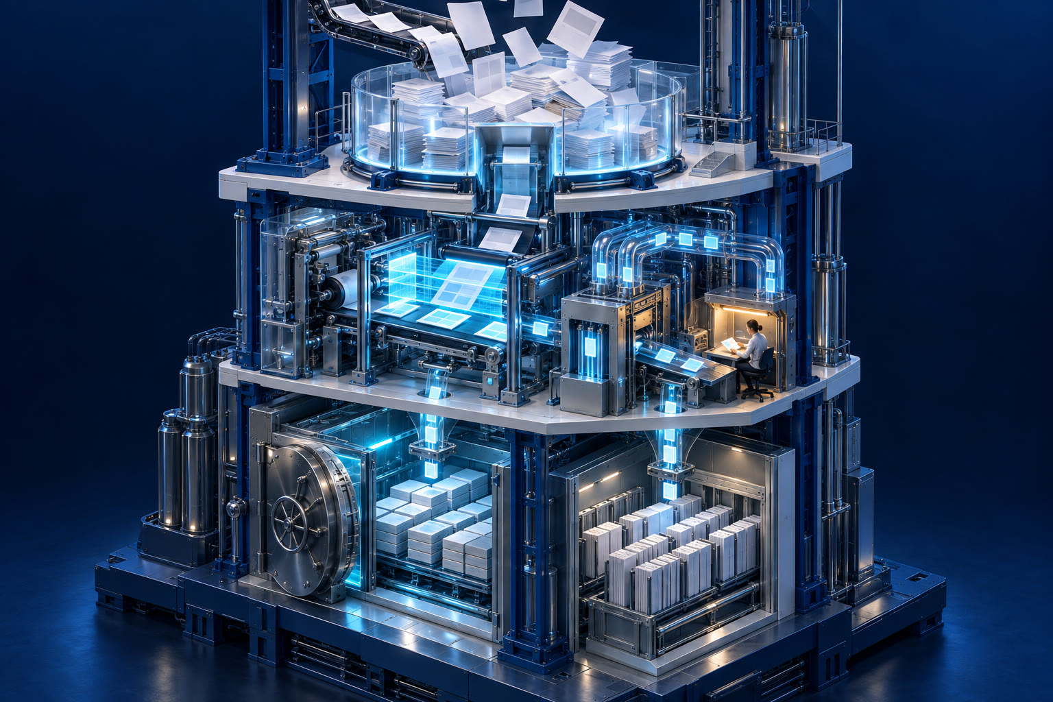 AI workflow вилучає поля з документа та передає структуровані дані в бізнес-систему