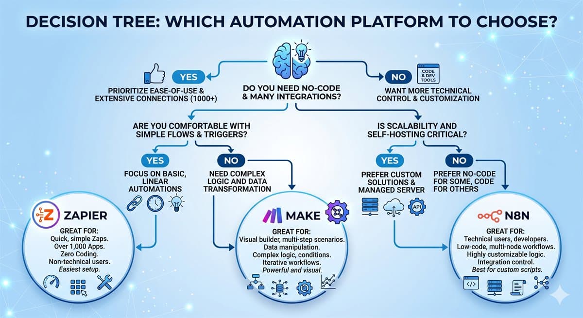 Дерево решений: какую платформу автоматизации выбрать